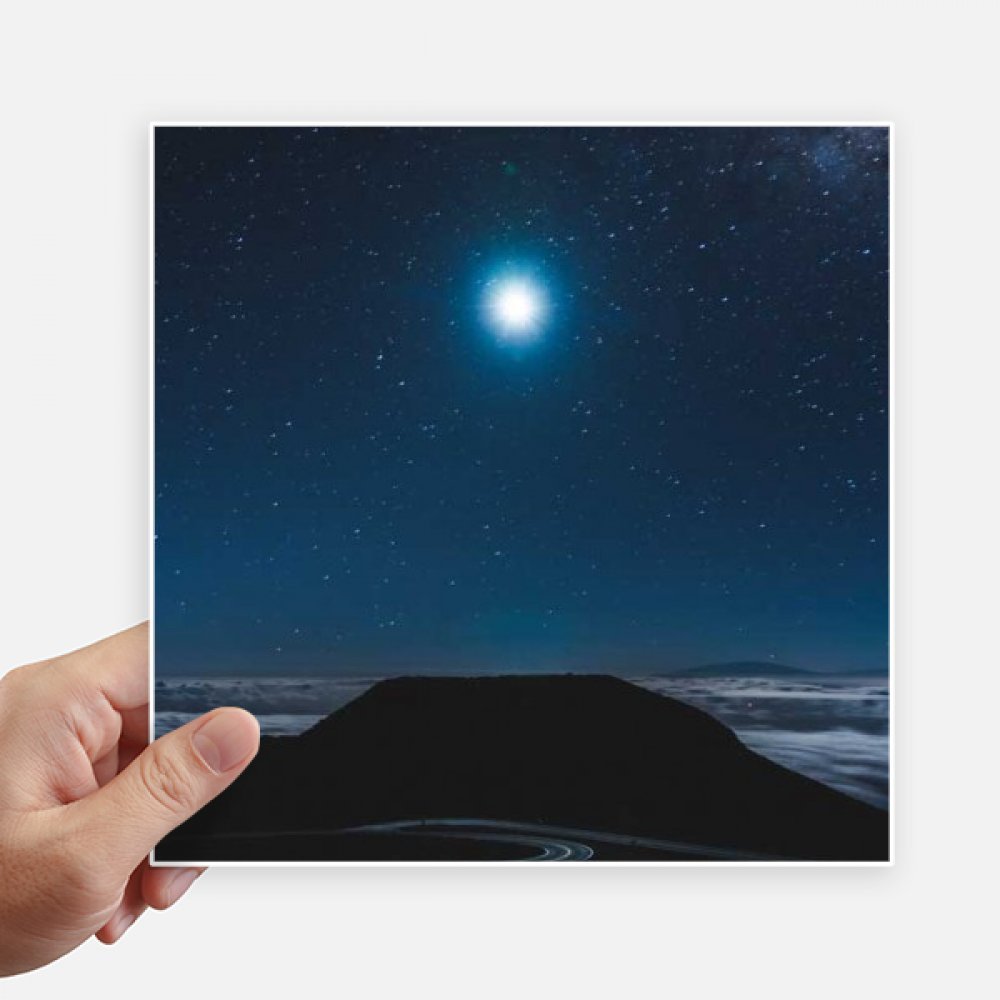 Pegatinas pared Luna de la Noche de 20cm decorativas para personalizar moto y maleta portátil