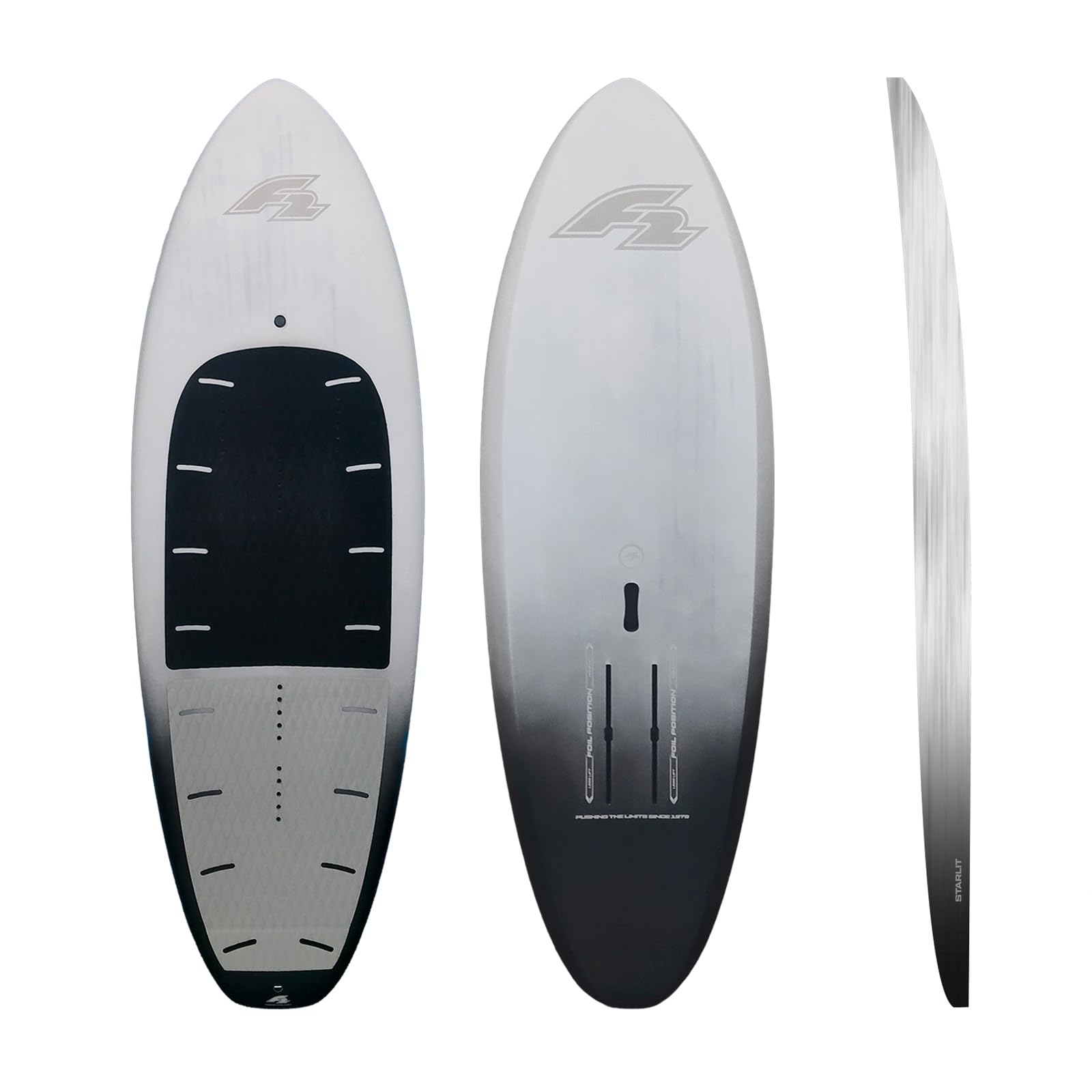 F2 Set Foilboard Starlit Team Grau 115L + Alu Foil 2000 + Wing 4qm