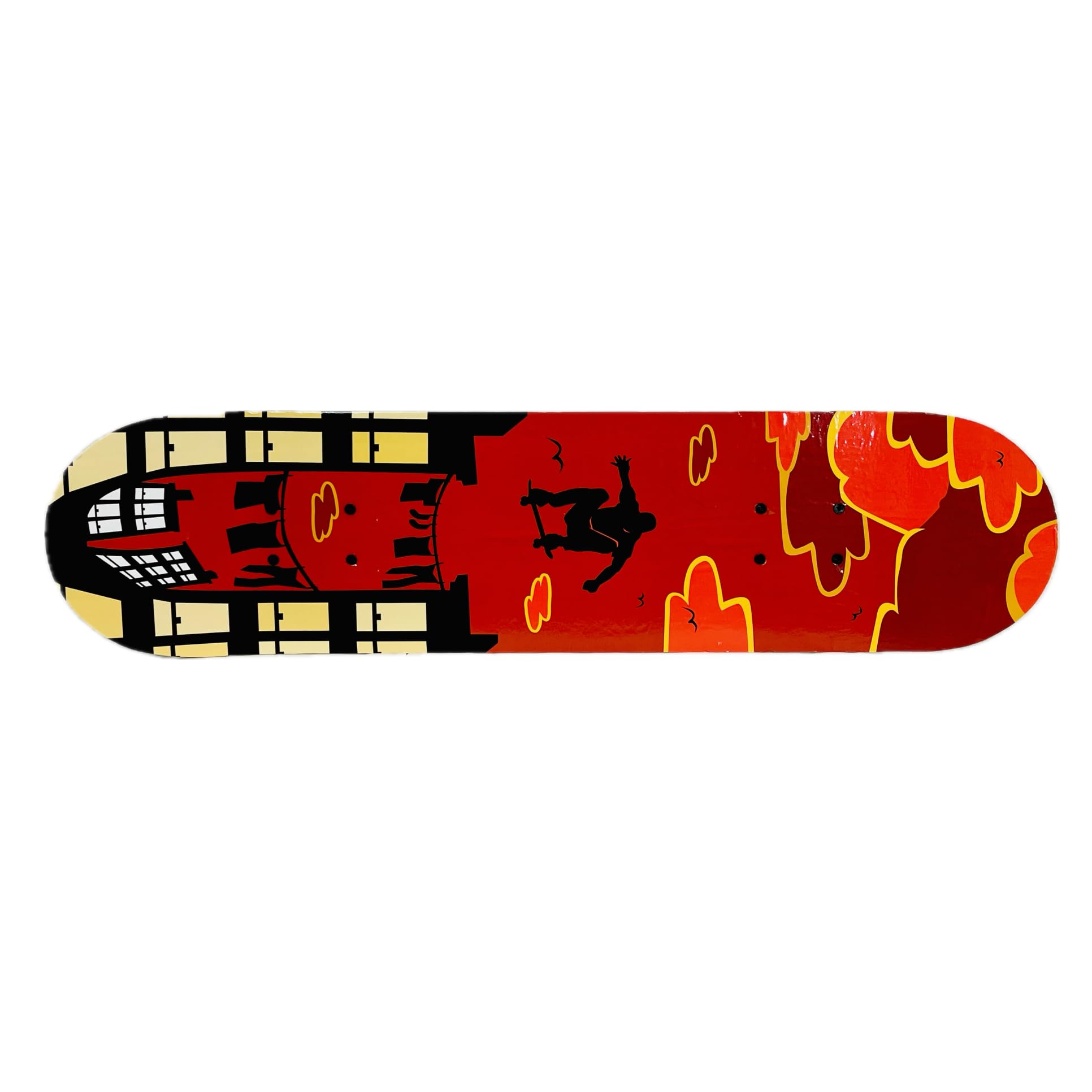 Skateboards, 17 x 5 inch Complete Skateboard for Beginners, 7 Layer Canadian Maple Double Kick Deck Concave Cruiser Trick Skateboard for Little Ones (S8_Flying Rider)