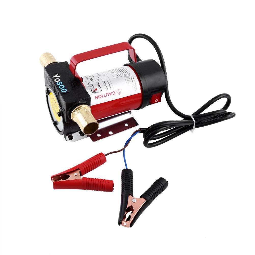 Bomba de transferencia eléctrica 12 V 40 l/min, bomba extractora de fluidos para aceite, diésel, queroseno para vehículo camión de servicio pesado