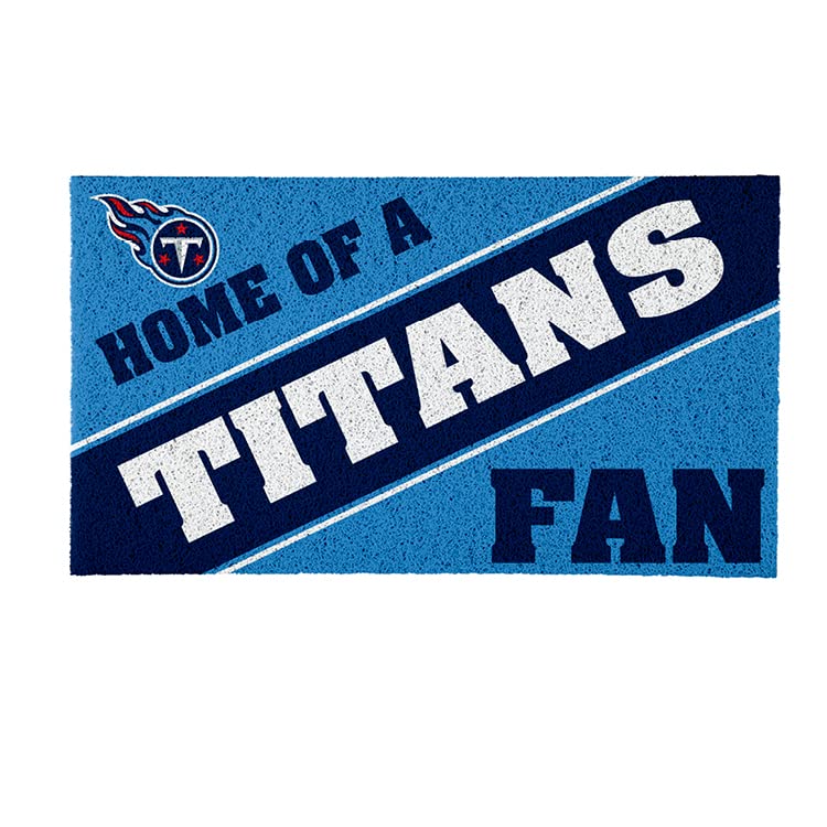 Team Sports America Tennessee Titans, Officially Licensed Door Mat 28 x 16 Inches Indoor Outdoor Sports Fan Rug