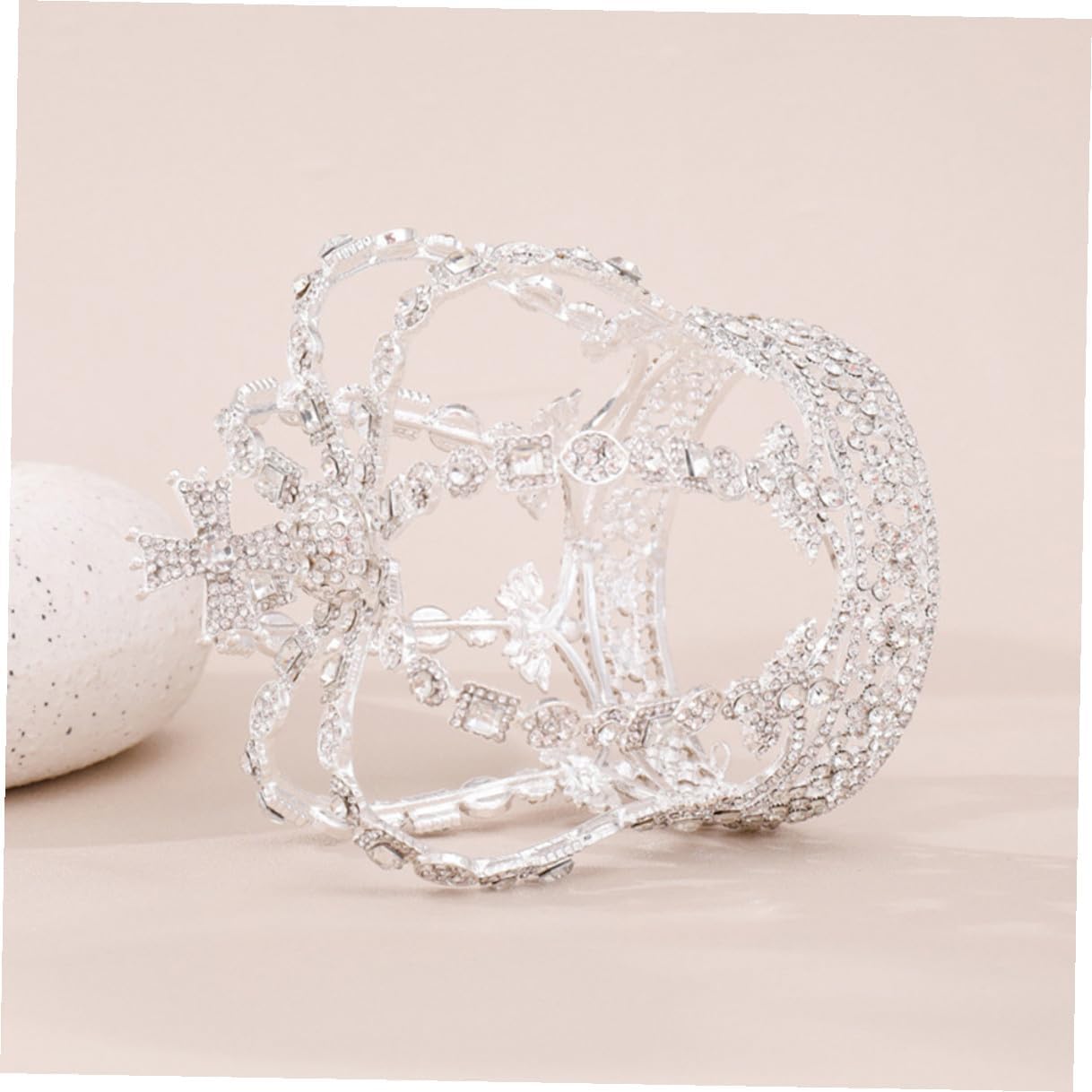 BESPORTBLE Rhinestone Wedding Crown Bridal Tiara Headpiece for Women Elegant Bridal Hair Accessory Suitable for Wedding and Party