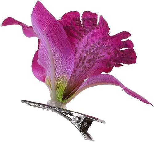 Pulabo - Pinza para el pelo de orquídea asequible – Nuevo clip de pelo de orquídea para boda nupcial flores pasador mujeres niñas accesorios 1