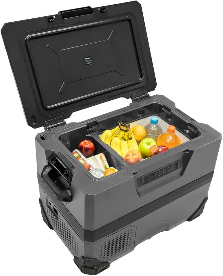 Geladeira Portátil Maxiclima Xforce - Refrigeração Eficiente Quadrivolt - Design Premium (CINZA, 38L)