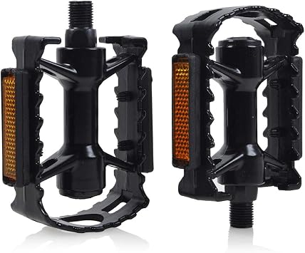 ThinkTop Kids Bike Pedal, Aluminium Alloy Ultra Strong 1/2-Inch Bike Pedals Platform Flat Fit for 12" 14" Boys Girls Bike
