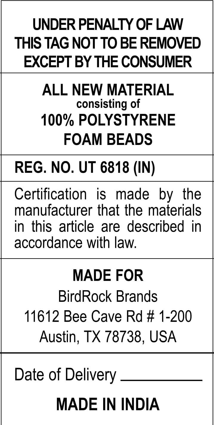 BIRDROCK HOME Round Pouf Foot Stool Ottoman - Knit Bean Bag Floor Chair - Cotton Braided Cord - Great for The Living Room, Bedroom and Kids Room - Small Furniture (Light Natural)