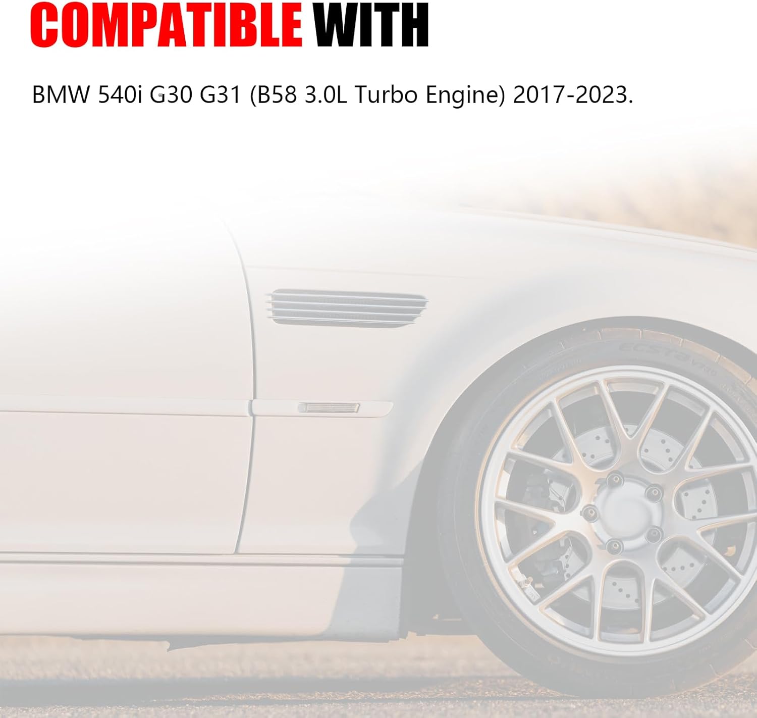 Cold Air Intake Kit Compatible with 2017+ BMW G30 G31 B58 540i Shield Cold Air Intake System