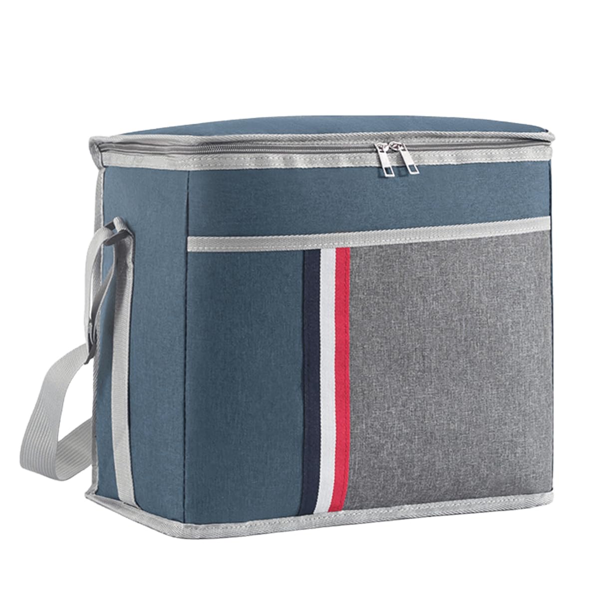Insulated Lunch Bag for Work Waterproof Nylon Insulation Bag Portable Lunchbag Thickened Aluminum Film Water-Resistant Thermal Leak-Proof Lunch Organizer for Picnic Food Holder - B33211