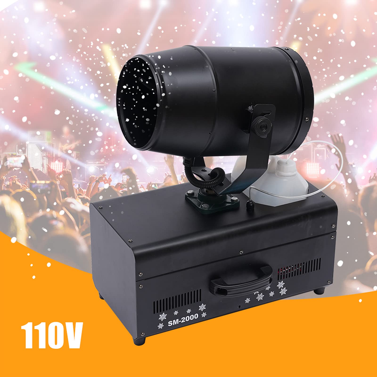 Snowflake Maker Snow Maker Machine Stage Settings Commercial Show W/Remote 3-5 Meters Distance, Creating Mysterious Atmosphere For Halloween, Christmas Parties, Weddings, Bars Indoor, Outdoor