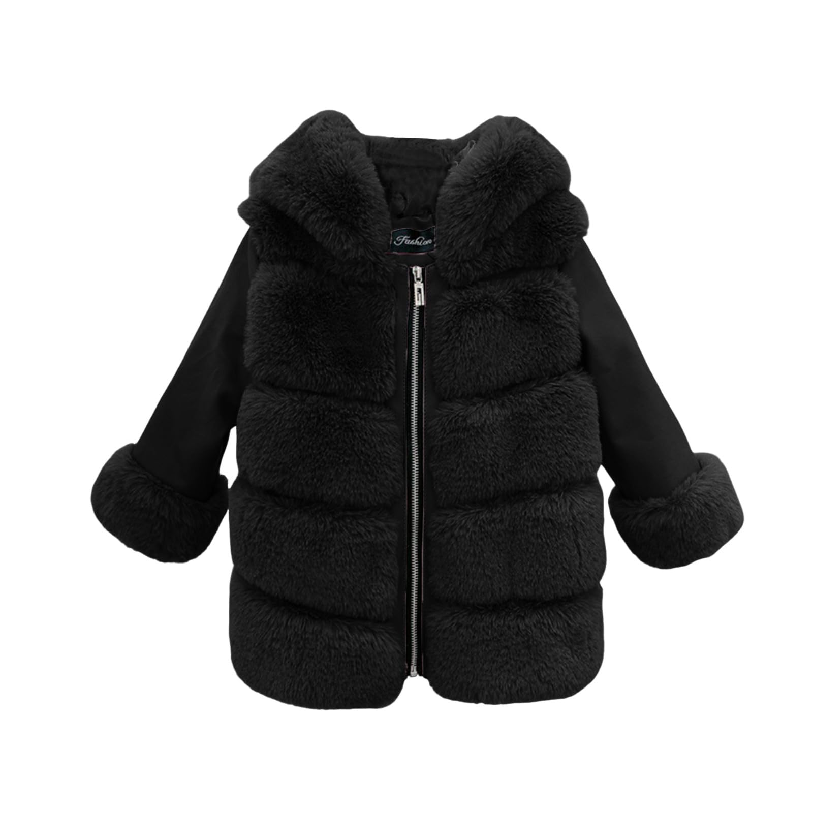 Genérico Chaqueta de moda para niñas temporada otoño invierno cárdigan infantil abrigo cálido con forro polar ligero y