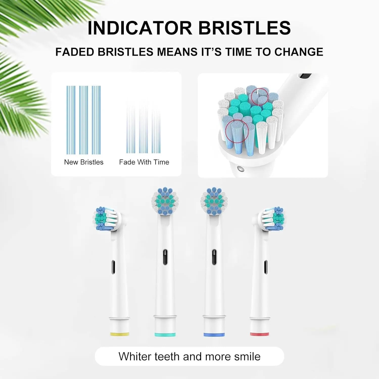 Replacement Toothbrush Heads Compatible with Oral B Braun, Professional Electric Toothbrush Brush Heads Compatible with Oral B Replacement Heads Refill 7000/Pro 1000/9600/500/3000 (16Pcs) image 2