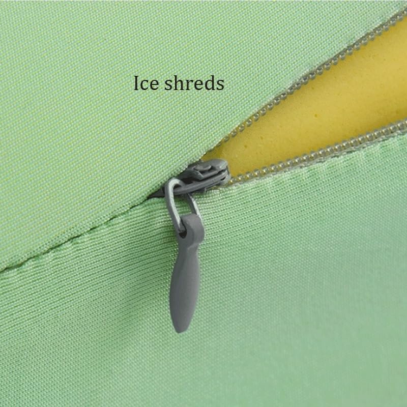 VIDI Portable Midday Rest Lumbar Pillow Office Student Universal Comfortable Ice Silk Cushion(Grayish Blue)