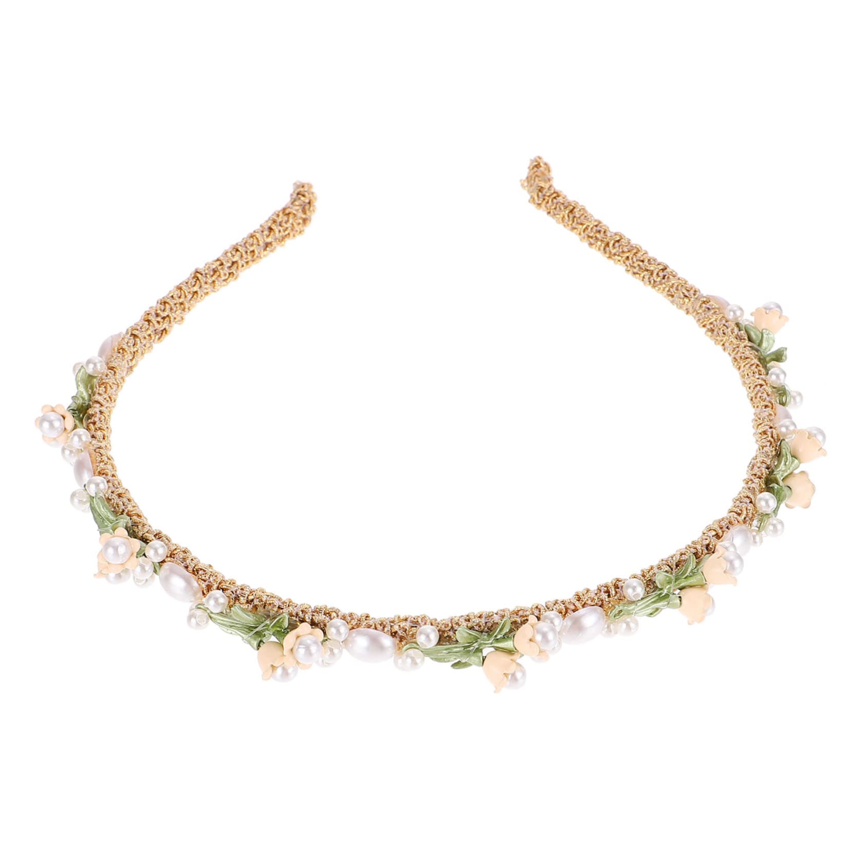 Housoutil 4piezas Diadema Floral De Para Novia Accesorio Elegante Para Bodas y Headband De Diseño Para Celebraciones Especiales