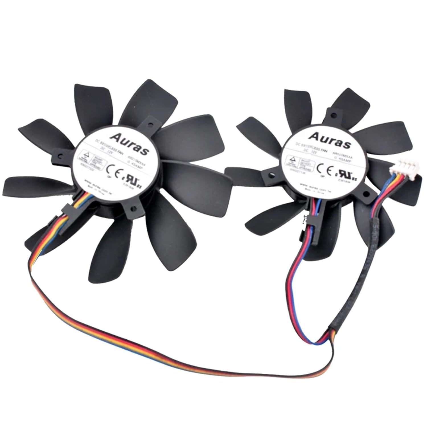 A9215MXAA A8010MXAA Diameter 85mm 75mm Hole Pitch 35mm 4-Wire Graphics Card Cooling Dual Fan