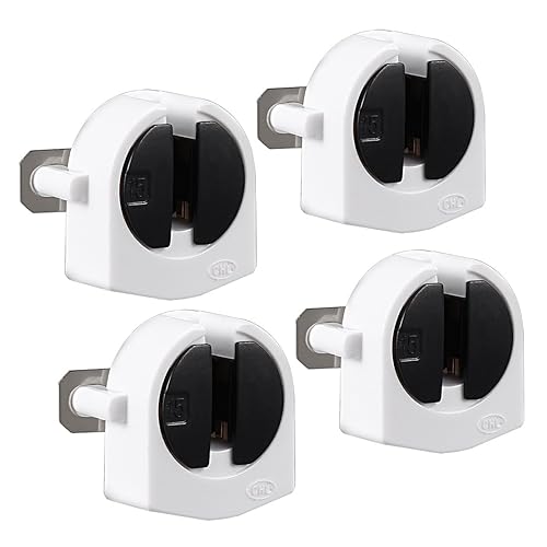 uxcell 4 unids T5 soporte de luz fluorescente G5 base no desviada cerradura giratoria lápida lámpara zócalo AC 500 V 2A para tubo fluorescente LED