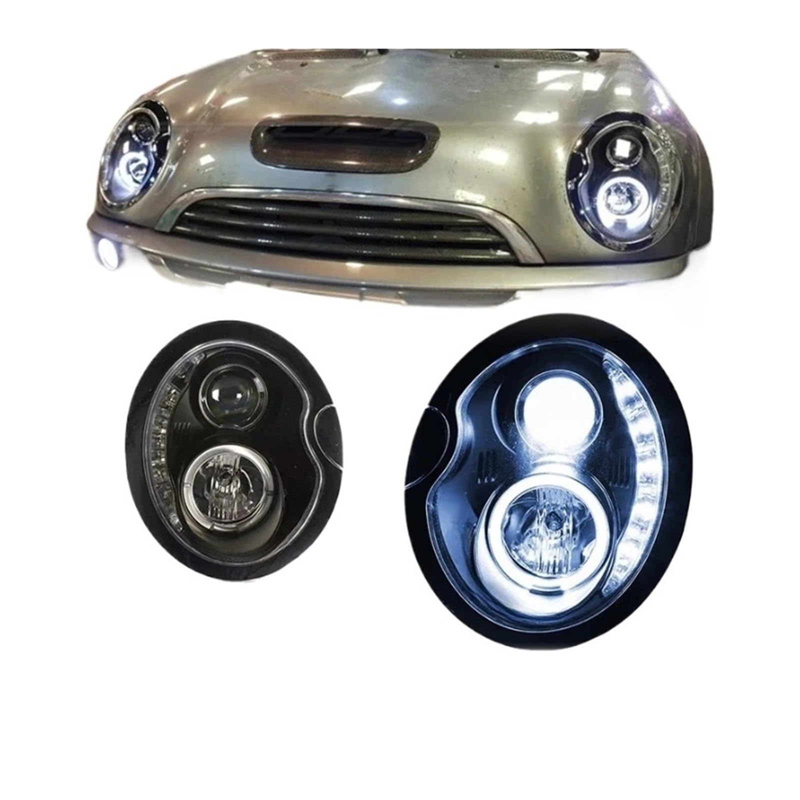 Amazon | BMW Mini R50 R52 R53 2001-2006 と互換性のある車のヘッド