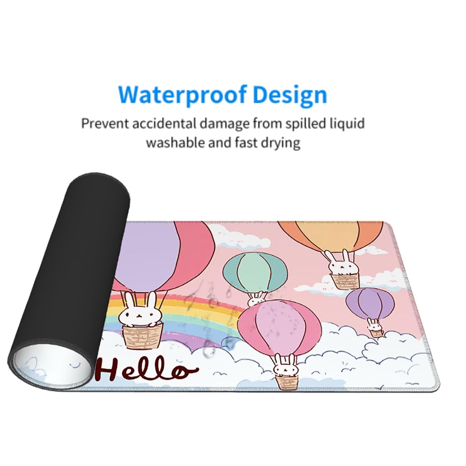 Kolorowa podkładka pod mysz podkładka pod mysz do gier na biurko XXL 1200 x 600 x 3 mm podkładka pod mysz gumowa podkładka kreskówka duża podkładka pod rękę dla graczy akcesoria wodoodporne PC, do