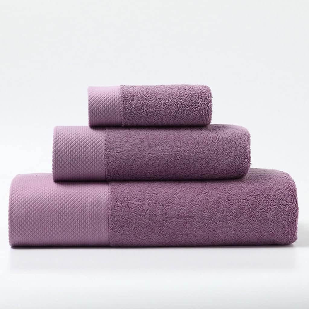 Cotton Towel Set 160 * 80 Bath Towel 80 * 40 Hand Towel 33 * 33 Face Towel Soft and Thick Hotel Quality(C)