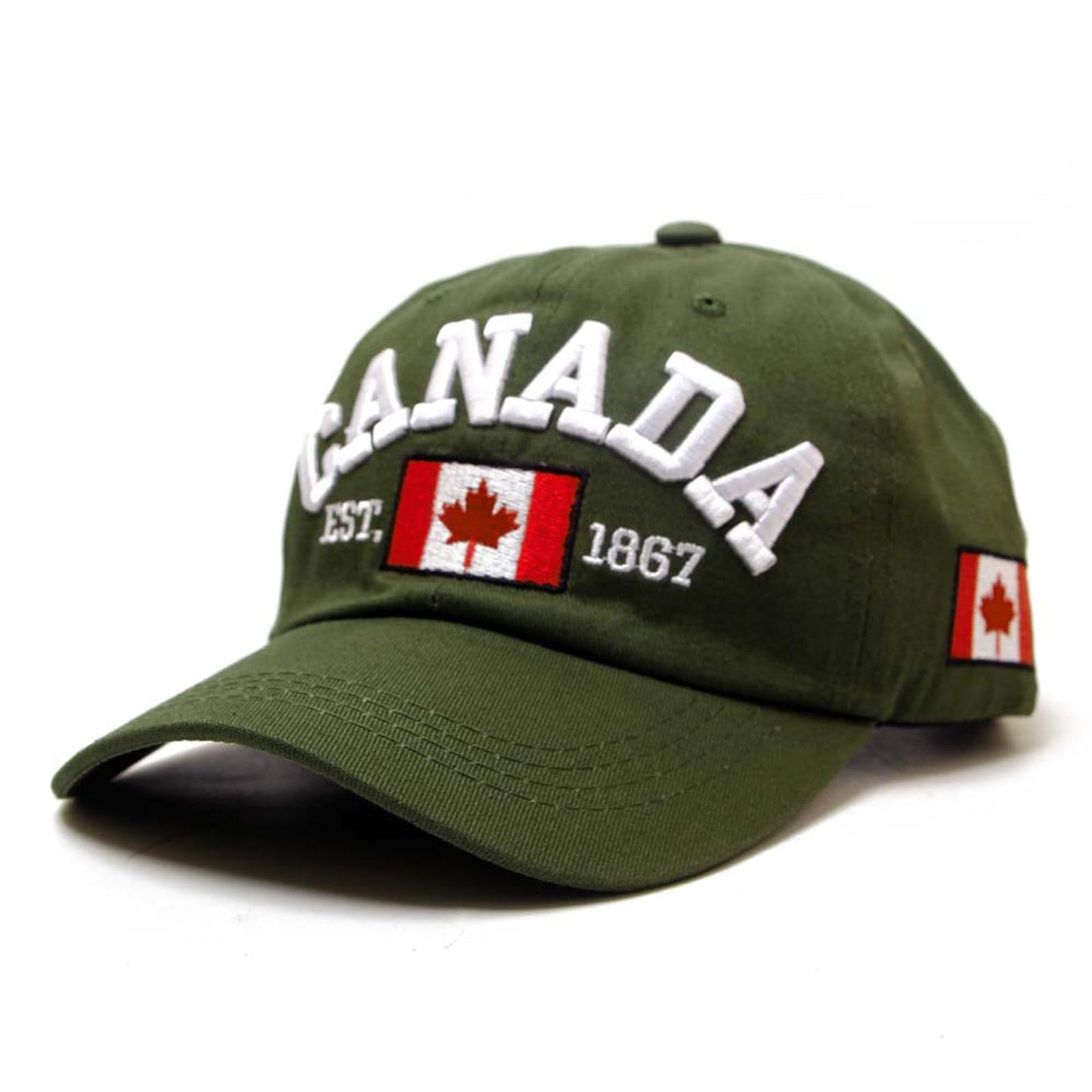 Canada Baseball Cap for Men Women Canada Day Embroidered Maple Leaf Flag Hat Adjustable Baseball Cap