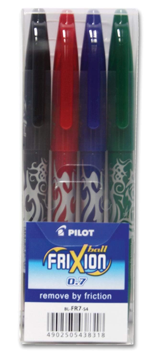 SW-FF-S4 Frixion Erasable Fineliner Pen 4-Pieces, Multicolor