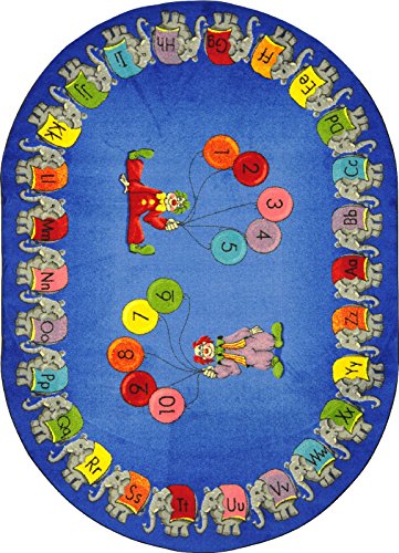 ����Circus Elephant Parade�}���`Kids�����`���O 5'4" x 7'8" �z���C�g 1434CC 1