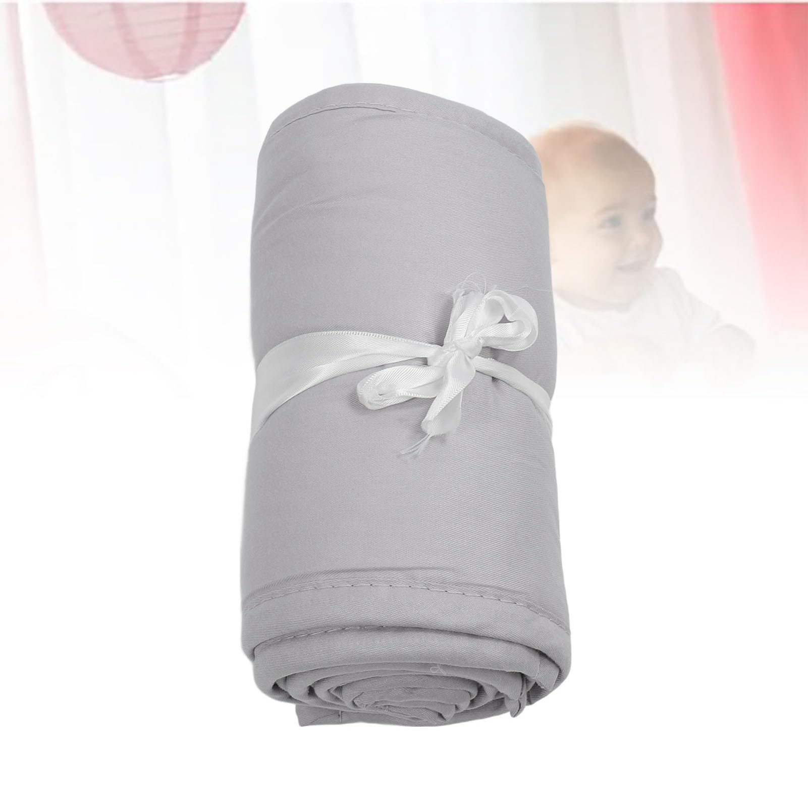 Toddlers Bed Rail Bumpers Protecter,3pcs Baby Rail Cover Protector Set Kids Bed Rails,Children Bed Guardrail Padding,Children Anti Collision Guardrail for Home and Travel (Grey)