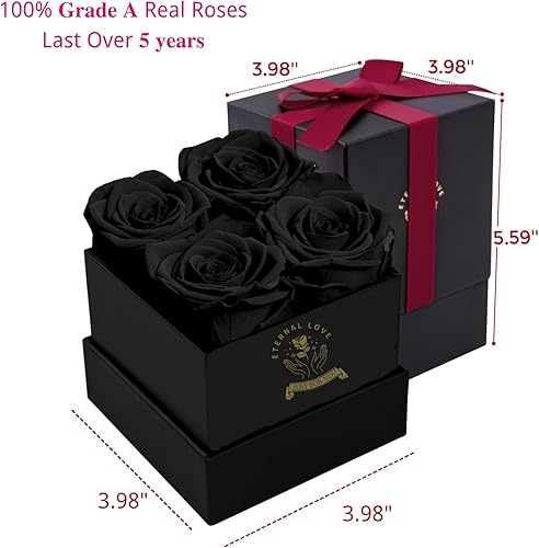 Miniatura 4 de Nietiy Regalo para mamá, para mamá, regalo de San Valentín, rosa eterna, regalos de cumpleaños 60 para mujeres, rosas para entrega, pétalos de rosa
