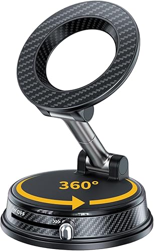 Magsafe - Soporte magnético de teléfono para automóvil, soporte de coche ajustable 360 con ventosa de vacío, soporte de teléfono para accesorios de