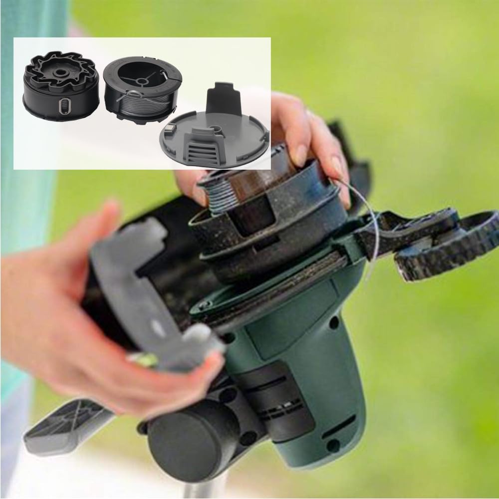 Cappucci Per Bobina Tagliaerba Bosch - 3 Pezzi, Compatibili Con Universal GrassCut 18v-26/260 - Foto 3