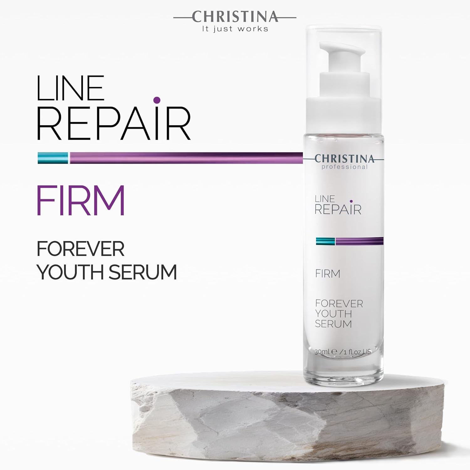 Christina Line Repair Firm Forever Youth Serum For Face | Unleash Anti-Aging Power | Rejuvenate, Tighten, and Moisturize with Face Serum | For All Skin Types 30ml / 1 fl.oz - Image 5