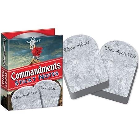 Commandments Sticky Notes Booklet