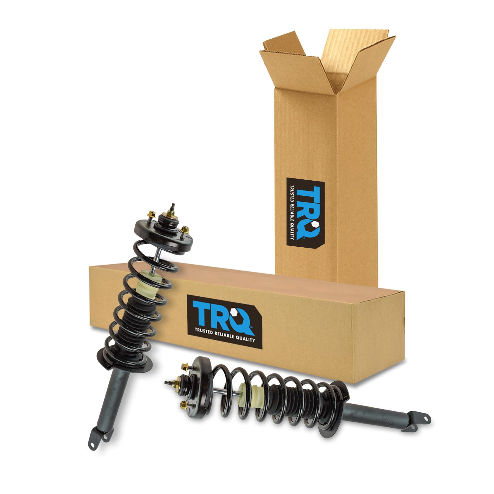 TRQ Rear Driver and Passenger Side Strut and Spring Assembly Set