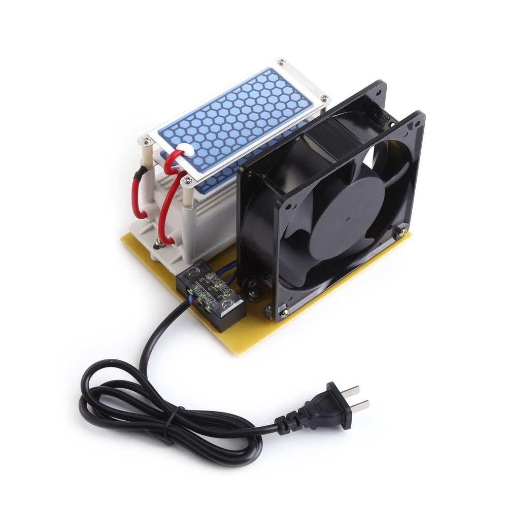 110V/220V 10g/h Ozone Generator DIY Air Sterilizer Double Ceramic Plate Ozonizer with Fan for Dryer,