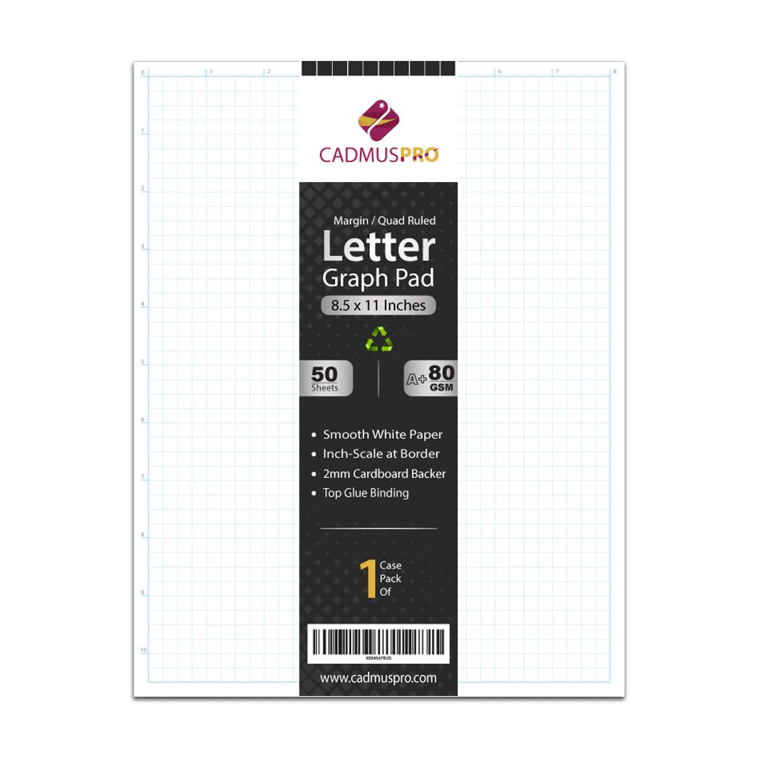 Graph Paper Notebook 8.5 X 11, 36 Pack Grid Paper Notebook, - Import It All - View #13