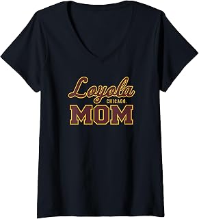Womens Loyola University Chicago Ramblers Mom V-Neck T-Shirt