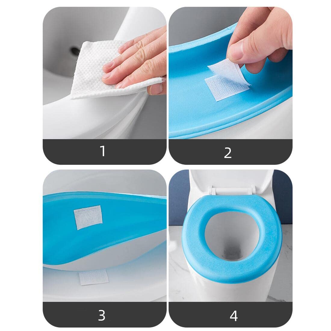 Copriwater In Silicone Morbido - Antibatterico E Antiscivolo Per Anziani E Bambini - Foto 10