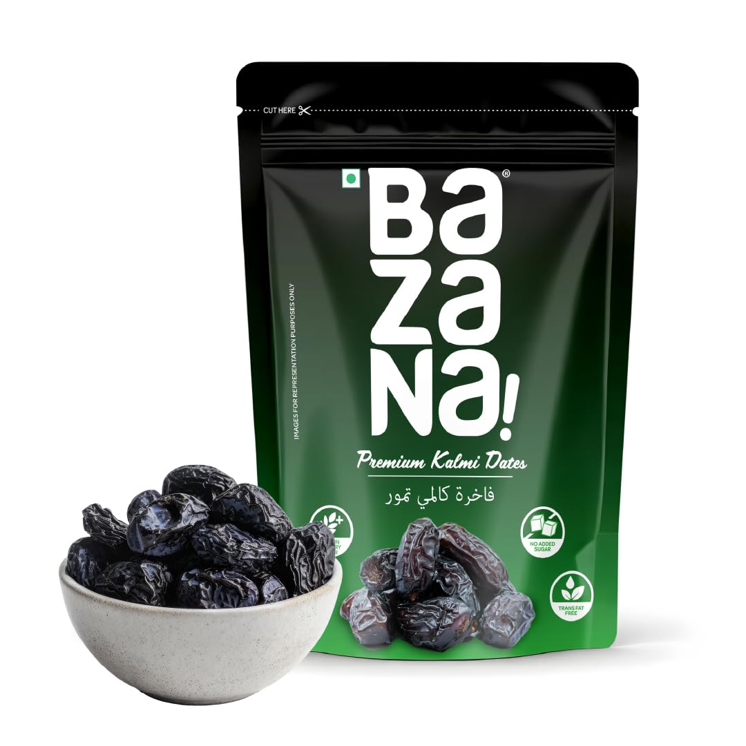 Bazana Premium Kalmi Dates, Naturally Sweet Soft Khajoor, 300g, No Added Sugar, Trans Fat Free, High Dietary Fiber-image-39
