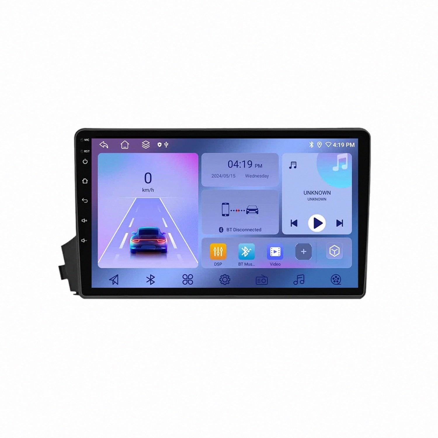 Gps Navigation Multimedia Video Player dla SsangYong Kyron Actyon 2005-2011 Odtwarzacz Wideo Car Play Mirror Link, Siri/Airplay/Aux/Radio, Odtwarzacz Bluetooth, 4 Rdzeń 4G+64G