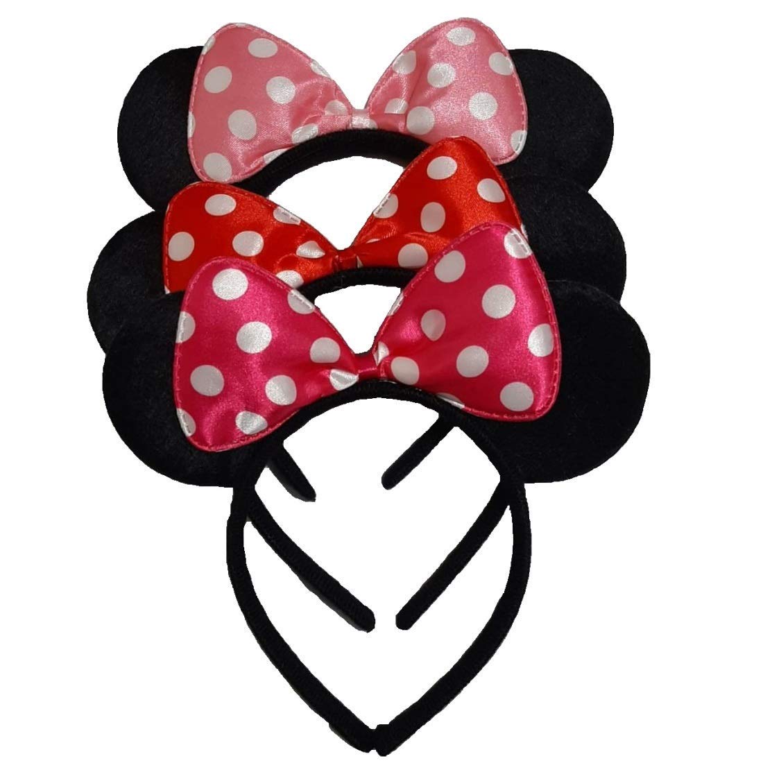 Gogi Enterprises pack of 3, Minnie Mouse Ear Headband for Theme Party, Party Theme For Kids, Kids Accessories for Girls, Head Band, Hair Band (Multicolor) (B08M5WCDC6) Amazon Price History, Amazon Price Tracker