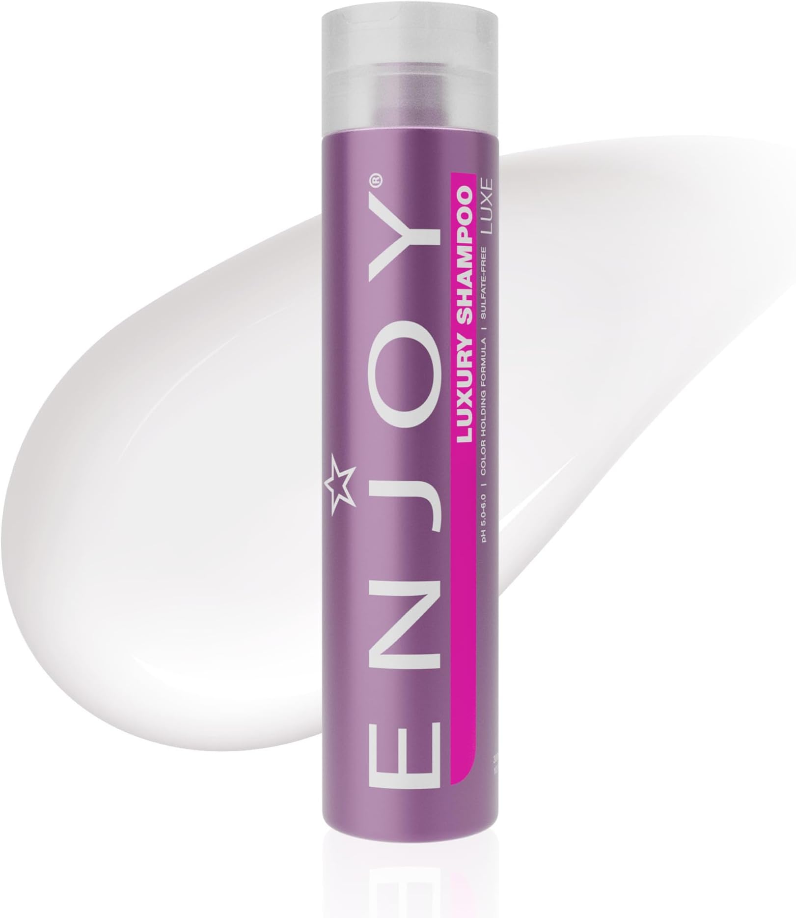 Enjoy Luxury Shampoo - Eliminates Frizz Cleansing Moisturizing Smoothing - Sulfate Free For Thick Coarse or Curly Hair (10 Fl Oz)