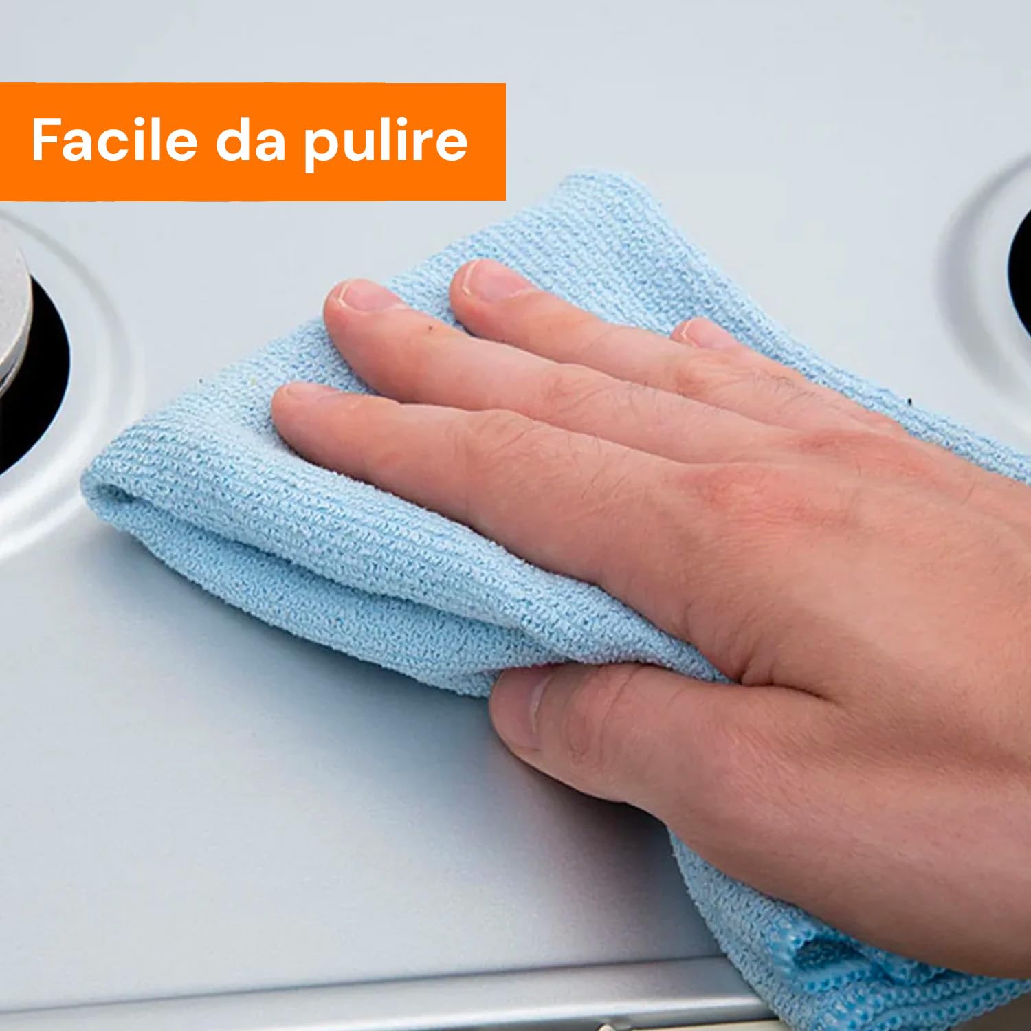 Avilia Fornello a Gas GPL in Acciaio con 2 Fuochi e Coperchio Antipolvere Portatile - Ideale per Cucinare Diverse Pietanze in Spazi Piccoli o all'Aperto - Piedini Antiscivolo e Fiamme Regolabili