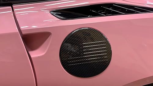 Miniatura 4 de Para C7 Corvette Fibra de Carbono Depósito de Combustible Cubierta de Puerta Accesorios para Chevrolet Corvette C7 2014-2019