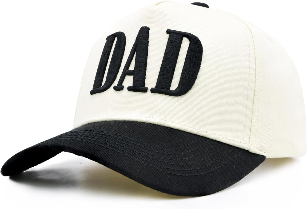 Dad Hats for Men, Vintage Two Tone Hat, New Dad Gifts for Husband, Fathers Day Birthday Gifts from Daughter Son Wife