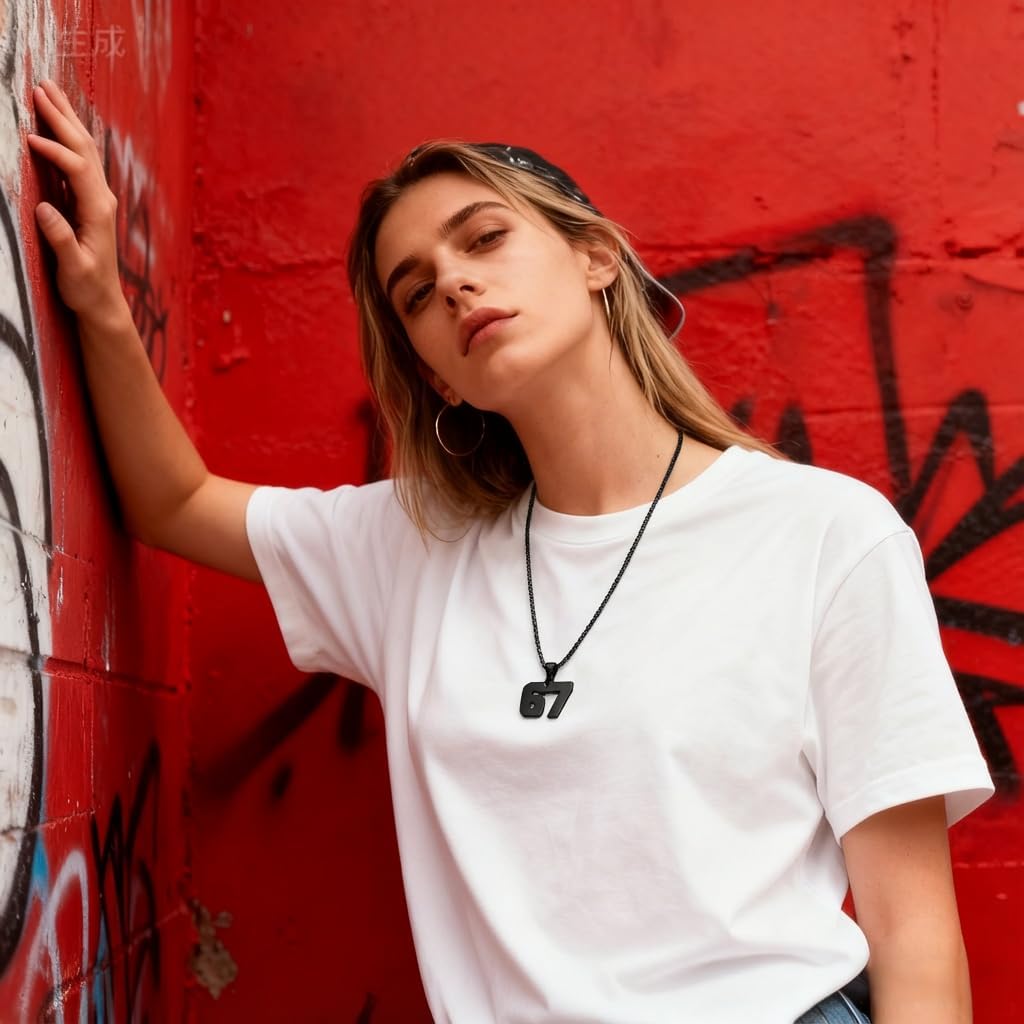 67 Chain 67 Necklace Chains for Boys Man Stainless Steel Basketball Soccer Baseball Team Number Pendant Chunky Chain Sport Necklace - Image 3