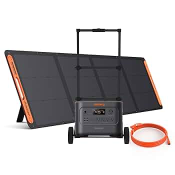 jackery ポータブル電源 3000new カート ソーラーパネル200W Amazon.co.jp: Jackery Solar Generator 3000 New 3072Wh