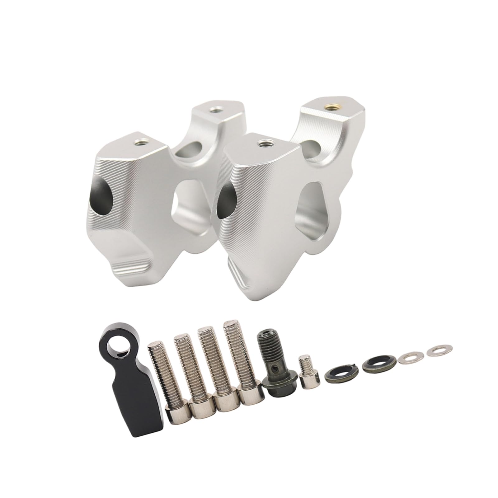 Adventure Road Kierownica Podnośnik Montaż, Bloki Ze Stopu Aluminium, 38 mm Wzrost, 2,7 cm Przesunięcie Kierownicy Zestaw Pionów Motocyklowych