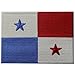 Bandera de Panamá Panameño Emblema nacional Parche Bordado de Aplicación con Plancha