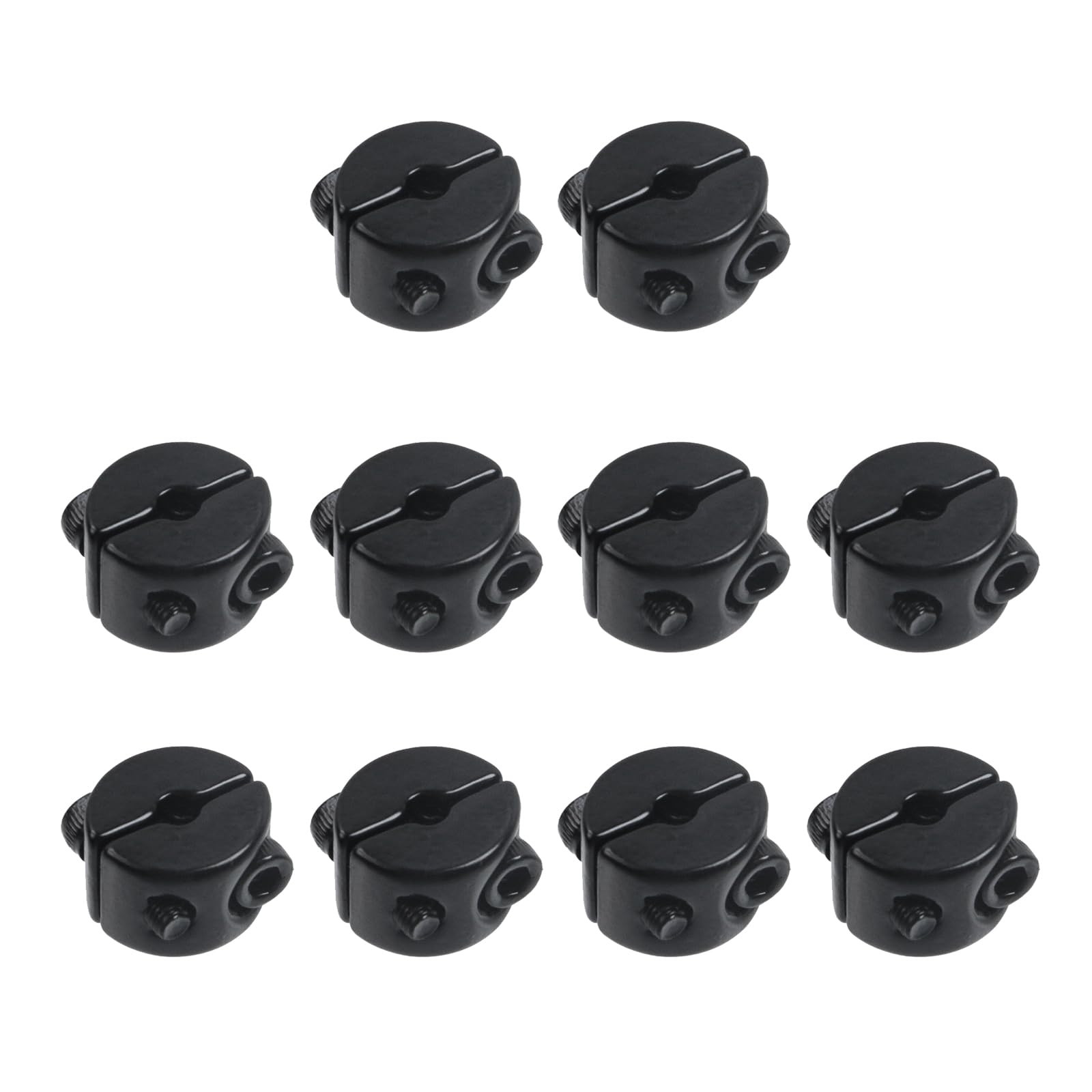Antrader M3 Stainless Steel Wire Rope Cable Clip Clamp,10Pcs Wire Rope Clamp,Black