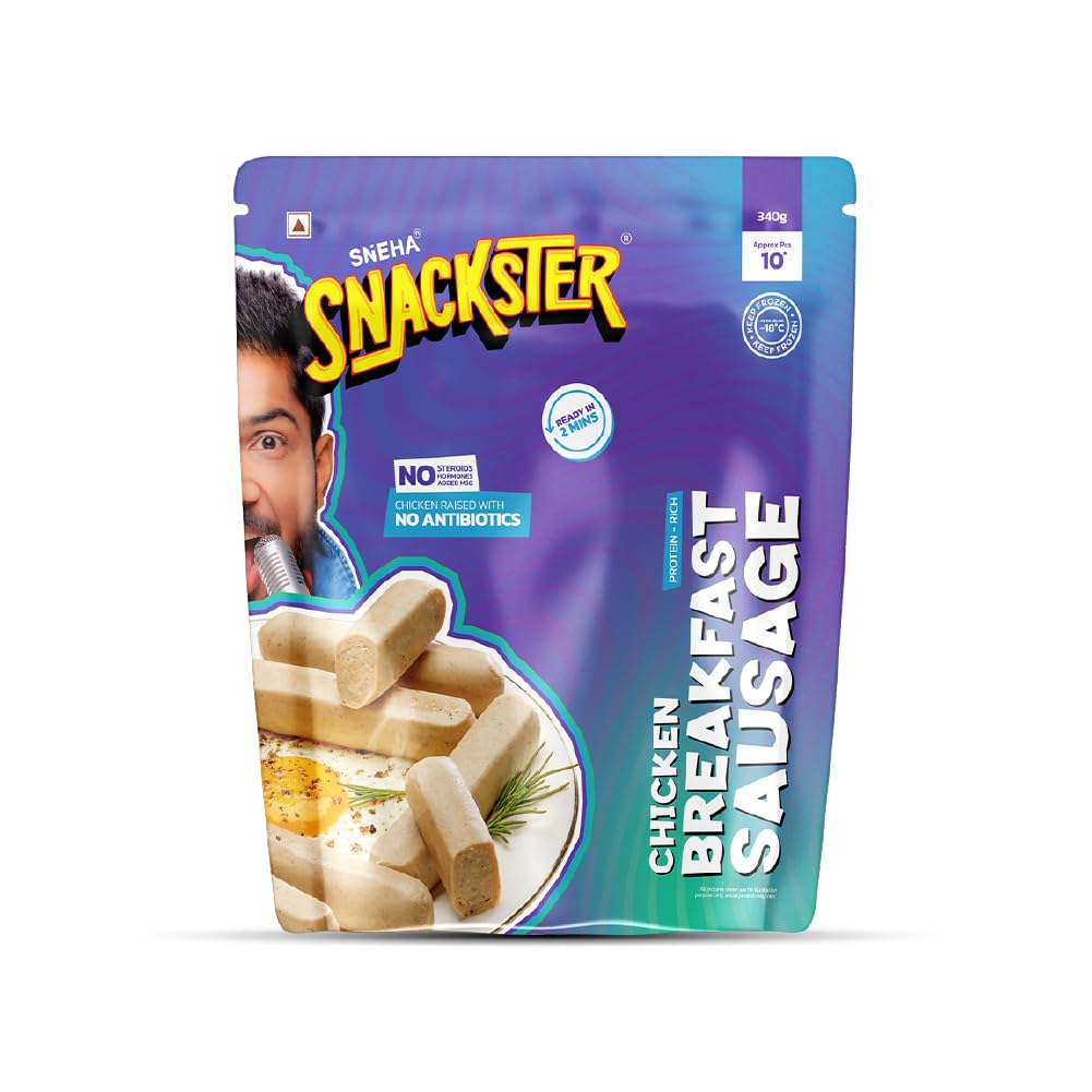 Sneha Snackster Chicken Breakfast Sausage-340g-image-23