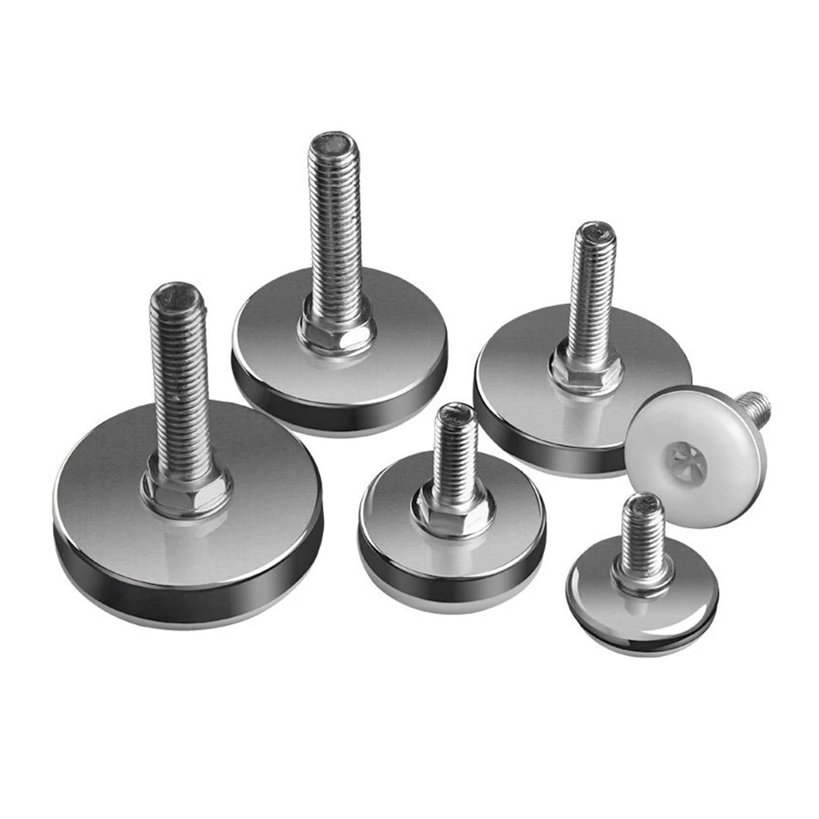 Pieds de nivellement M8 en acier inoxydable Vibering pour meuble et canapé x8